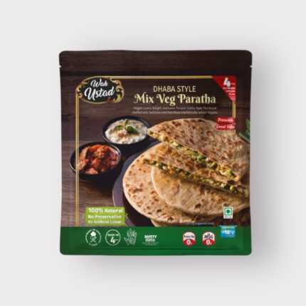 Wah Ustad Mix Veg Paratha  4 pcs
