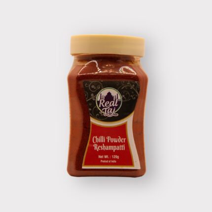 Real Taj Chilli Powder Reshampatti Jar 450 gms